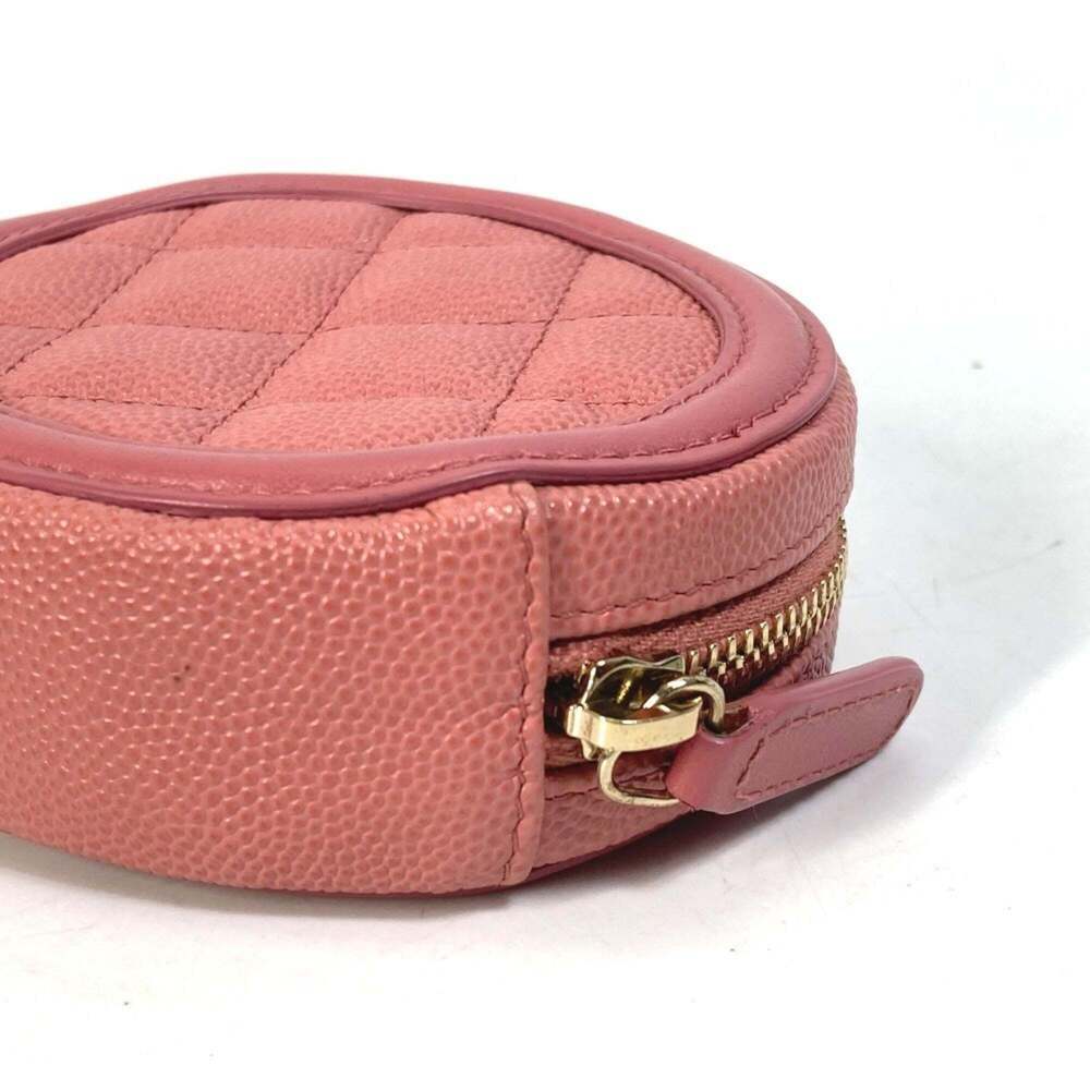 CHANEL Authentic Pink Caviar Leather Logo Wallet - Picture 8 of 13